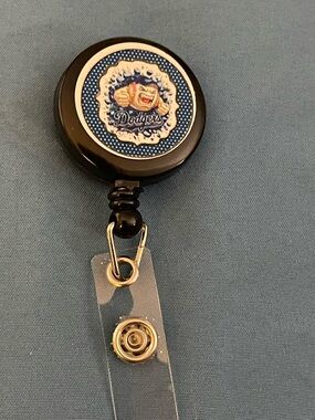 Los Angeles Dodgers Badge Reel - Black & Blue